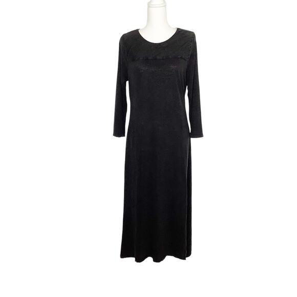 Anthropologie Dresses & Skirts - Anthropologie Saturday Sunday Black Stone Washed 3/4 Sleeve Maxi Dress Large